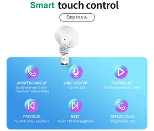 Trung Quốc Nhà máy bán biểu tượng tùy chỉnh không dây nụ không khí auriculare bluetoothes Tai nghe chơi game tai nghe in-ear Tai nghe Earbuds Gen 4 - Product Image 4