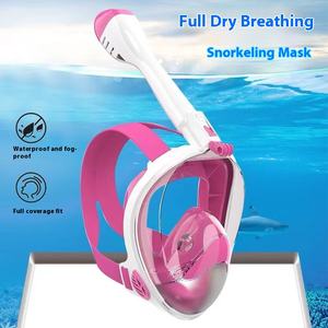 Máscara DE <span class=keywords><strong>BUCEO</strong></span> antivaho seca de cara completa con tubo de respiración fácil de conectar a prueba de agua y para soporte de cámara <span class=keywords><strong>GoPro</strong></span> - Product Image 1