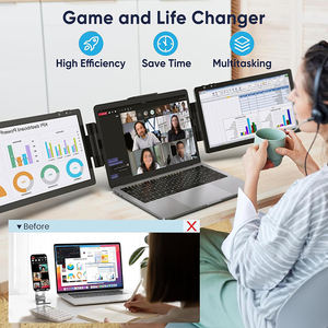 Taşınabilir Çift 11.6 İnç LCD Ultra Hafif Bağlanabilir Ayaklı Monitör, Dahili Hoparlör ve Ayaklık ile - Product Image 2