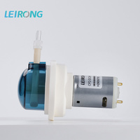 LEIRONG CP2 Micro pompe doseuse péristaltique réglable ≤ 230 ml/min 12V/24V Modèle utilitaire Petite mini pompe pour laboratoire chimique précis
