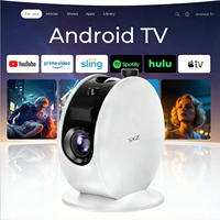 Premier projecteur lunaire 4K au monde avec design coquillage blanc, système Android 14 intelligent, WiFi sans fil 5G, pour cinéma maison et éclairage galactique