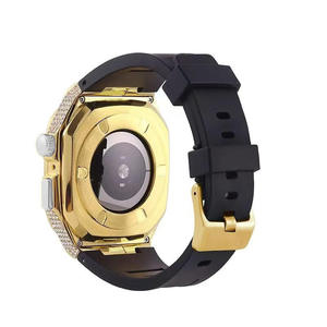 Correa de Silicona, Kit de Modificación de Metal, Funda Protectora con Diamantes para Apple Series 8 7 6 5 4 Iwatch 44mm 45mm - Product Image 6