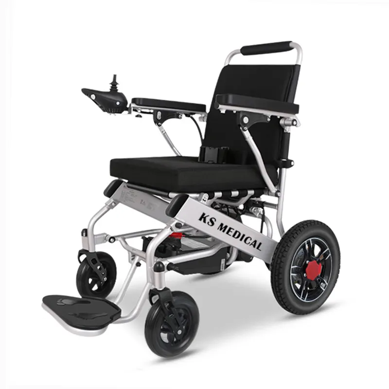 Sedia a rotelle elettrica pieghevole di prezzo economico leggero del motorino della sedia a rotelle del Handcycle KSM-601 per il viaggio disabile