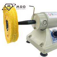 Machine de polissage et de meulage rotative à double tête DM-3 pour bijoux, vitesse variable 7000 tr/min, polisseuse de table à double tête