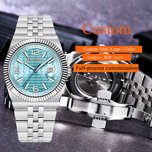 <span class=keywords><strong>2025</strong></span> sang trọng cổ điển của nam giới đồng hồ với nh35 tự động nhật bản phong trào màu xanh tay 28.5mm quay số hiển thị thanh lịch phụ kiện cổ tay - Product Image 1