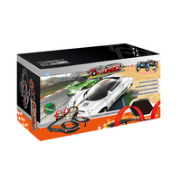 Circuit de course de voitures slot A47-16 pour jouet de défi, ensemble de voitures slot à l'échelle 1/43, circuit de course, jeu pour garçons et enfants