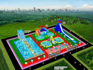 Equipo de parque acuático hecho a medida Parque acuático flotante inflable grande Parque acuático inflable comercial para niños y adultos - Product Image 5