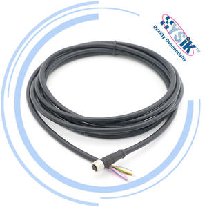 Custom M8 8 poli cavo sovrastampato una codifica Cordset di collegamento IP67 cablaggio del cavo - Product Image 4