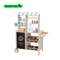 Jeu pour enfants en bois cuisine jouet simulation décrochage simulation caisse enregistreuse supermarché jouet panier cantine