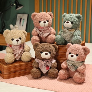 <span class=keywords><strong>Chocolat</strong></span> ours en peluche peluche <span class=keywords><strong>chocolat</strong></span> ours en peluche jouets mignon ours en peluche avec écharpe - Product Image 6