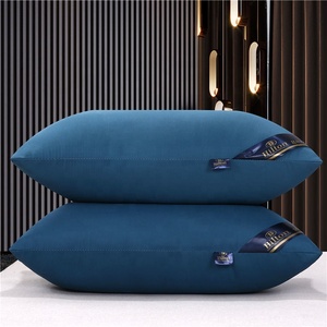 <span class=keywords><strong>Oreiller</strong></span> d'hôtel en polyester durable, lavable en machine, antibactérien, avec logo Pillow Factory, emballage de literie - Product Image 3