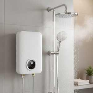 <span class=keywords><strong>Chauffe</strong></span>-<span class=keywords><strong>eau</strong></span> électrique instantané numérique sans réservoir 3-7KW 240V avec affichage LED pour usage extérieur et hôtelier - Product Image 3