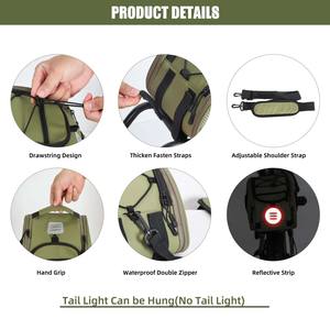 Muestra gratuita de mochila de senderismo Molly de 50L, bolsa de bicicleta impermeable personalizada, alforja para bicicleta, ganchos ajustables, tira reflectante - Product Image 2