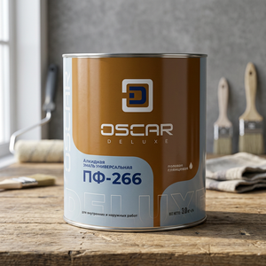 PF-266 <b>Floor</b> Enamel 3 kg <b>Yellow</b> Brown Glossy Alkyd <b>Paint</b> Abrasion Resistant Liquid for Wooden Concrete Indoor <b>Floors</b> Oscar - Product Image 3