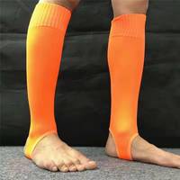 Chaussettes de sport de compression sans pied en nylon de haute qualité pour hommes, hauteur genou, football