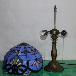 LongHuiJing 12Inch <b>Antique</b> Tiffany Style <b>Table</b> Light European Cassic Stained Glass Lamp Handcrafted Baroque <b>Bedside</b> Lights - Product Image 5