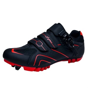 Chaussures de cyclisme pour hommes et femmes - Chaussures de VTT en cuir microfibre, semelle intermédiaire en EVA, antidérapantes - Product Image 3