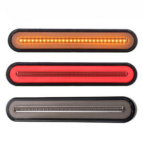 Nueva Lámpara LED de Freno para Camión y Remolque, Luz Trasera de Giro, 12V 10W, Combinación Amarilla y Roja, Ajuste Universal, 1 Año de Garantía - Product Image 1