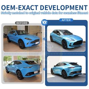 Kit carrosserie <span class=keywords><strong>Aston</strong></span> <span class=keywords><strong>Martin</strong></span> DBX Upgrade 707 en carbone sec et FRP : pare-chocs avant, feux de jour (DRL), jupes latérales, garde-boue arrière, embouts d'échappement, aileron de toit - Product Image 2