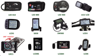 Kit de conversion de vélo électrique UKC1/UKC1+TFT avec écran couleur pour contrôleur intelligent à onde sinusoïdale de 1000 à 5000 W avec option de vitesse USB