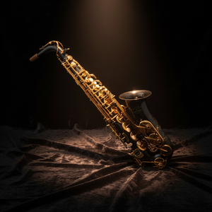 Sassofono Contralto Professionale Cinese con Corpo in Nichel Nero e Chiavi in Lacca Dorata - Product Image 2