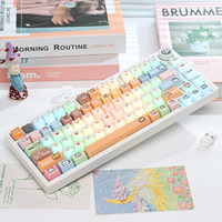 Clavier mécanique filaire personnalisé LEOBOG Hi75c RGB, structure en aluminium avec joint, ergonomique, pour ordinateur de bureau, nouveau son Mahjong silencieux