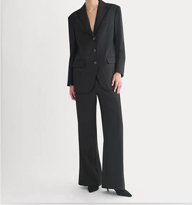 Blazer de Punto para Mujer, Cierre de un Botón, Color Sólido, Impermeable y Elegante - Product Image 4