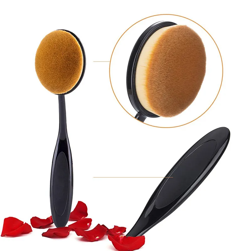 Factory Directly Sell Oval Foundation Brush Toothbrush Makeup Brushes Make Set Up Application Liquid Cream Powder Foundation