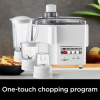 Groothandel RVS Elektrische Blender 4-in-1 Voedselverwerker Smoothie Buitengebruik Fruitpers IJskruiser Molen