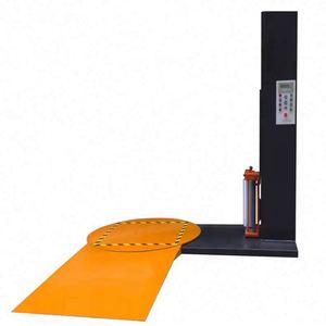Enrouleur automatique de film étirable pour palettes, machine d'emballage de palettes entièrement automatique avec plateau tournant - Product Image 3