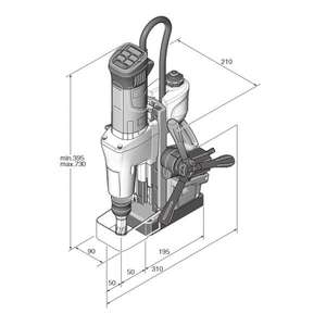 FEIN - 72732761000 KBM 50 auto QW - 1200W Unidad de perforación de núcleo de metal de hasta 50mm-en caja-EAN 4014586897646 WIRED POWER TOOLS - Product Image 4
