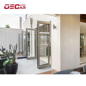 Portes coulissantes Porte pliante en accordéon pour façade résidentielle Style <span class=keywords><strong>italien</strong></span> Porte pliante durable réglable pour garage et bureau à domicile - Product Image 3