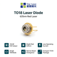Diodo Láser Rojo QSI QL63F5SX 635nm 10mW TO5.6 5.6mm Modo TM LD para Puntero Láser, Nivelador y Sensor