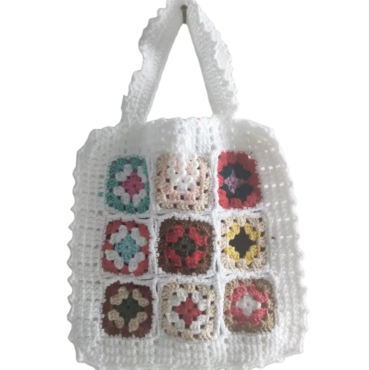 Ручная плетеная женская сумка через плечо вязаная крючком Женская мини-сумка
