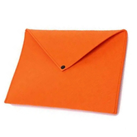 Porte-documents en feutre écologique, recyclable, imperméable, avec fermeture à bouton-pression, format A4