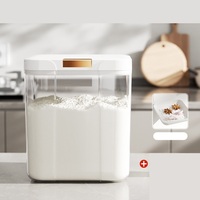 Vente en gros Récipient pour aliments étanche aux insectes et à l'humidité Récipient à riz avec interrupteur magnétique Boîtes de rangement et bacs