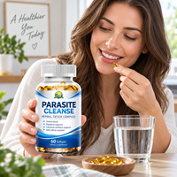 Capsules de détoxification à formule personnalisée, extra-fortes, en gélules molles, aide à éliminer les parasites, OEM