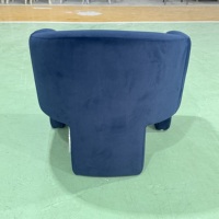 Fauteuil d'appoint moderne en tissu pour hôtel d'affaires, salon, club, salle à manger de luxe légère, salle privée, café, bistrot
