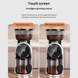 Cafetière italienne intelligente avec écran tactile, en acier inoxydable, réglable, pour café en grains - Product Image 3