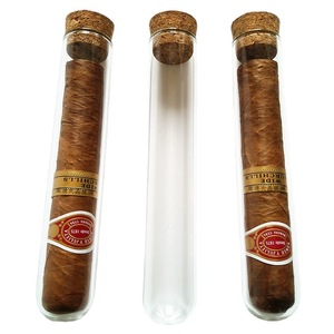 Tube en verre pour cigares Tianjing, 55 mm de diamètre, 140 mm de long, avec bouchon en liège pour le stockage et la présentation de Cohiba - Product Image 5