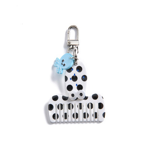 Peigne à cheveux miniature en acétate YJL, mignon, en forme d'animal, d'oiseau, porte-clés, peigne portable en acétate, <span class=keywords><strong>poisson</strong></span>-<span class=keywords><strong>cheval</strong></span>, accessoires pour cheveux en gros pour femmes - Product Image 2