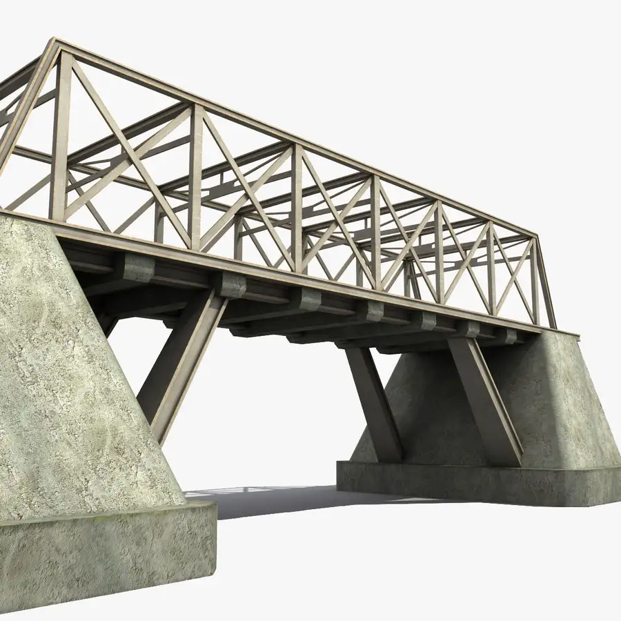Pont en acier réglable et personnalisé, pont à faisceau en acier
