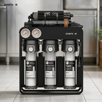 Système de filtration d'eau RO sans réservoir 600 GPD 8 étapes OEM électrique, alcalin et minéral, double manomètre, pour aquarium et fontaine à eau potable, en plastique, pour hôtel