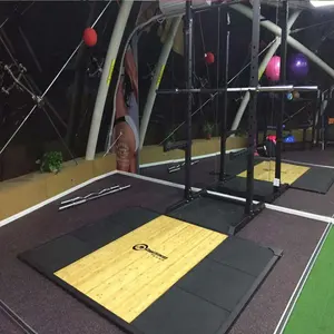 Gym Fitness Professional Strength Training Gym Fitness Rubber Wood Weightlifting Platform