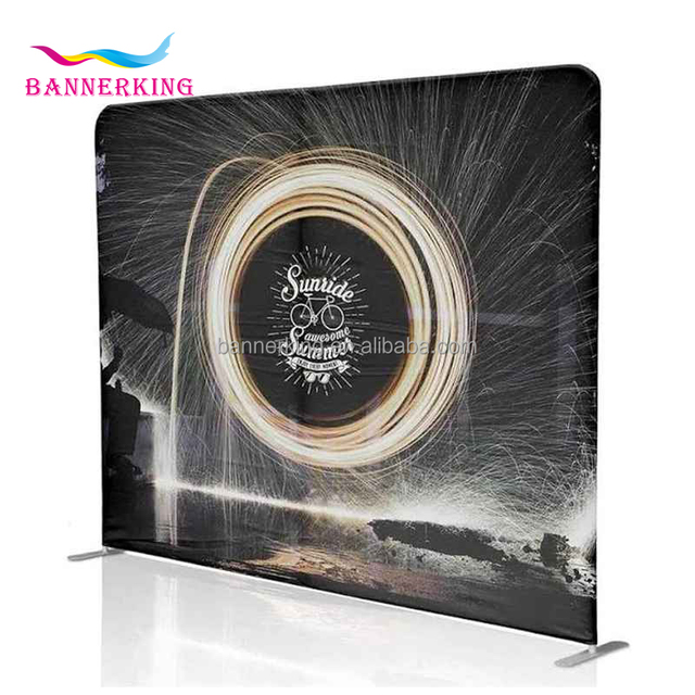 Outside Retractable Stretch Fabric Square Banner Pillow-Backed Photo Booth for Advertising Photobooth Backdrops Cover Fabric