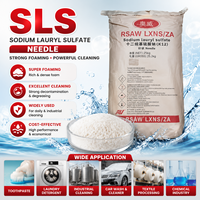 Sodium Dodecyl Sulfate (SLS) en forme d'aiguilles, agent nettoyant et moussant, additif détergent, CAS 151-21-3, vente en gros usine