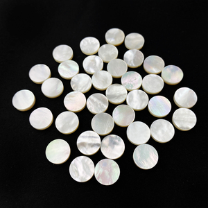 맞춤 제작 천연 백색 자개 조개 플랫 백 보석, 보석 제작에 적합; 천연 루스 보석 - Product Image 2