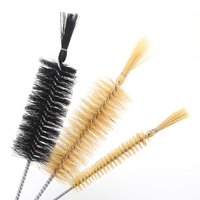 Brosse pour tubes tests de laboratoire, à poils personnalisés, 5 pièces, pour nettoyer les tuyaux et les pailles de bouteilles