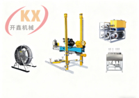 Equipo de Perforación Subterránea en Oferta, 150m de Profundidad, 40mm de Diámetro, con Motor Eléctrico y Caja de Cambios, Fácil de Operar