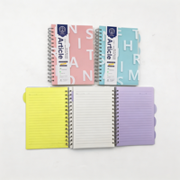 Cahier spirale 5 sujets, cahier spirale personnalisé avec intercalaires et onglets